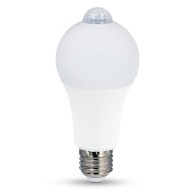 LED ŽIAROVKA SENZOR POHYBU A SÚMRAK PIR A65 E27 10W NEUTR.