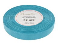 Ozdobná saténová stuha 12mm 32mb tyrkysová