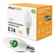 LED žiarovka E14 C37 1W Sviečka Neutrálna farba