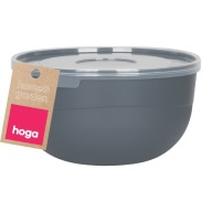 PLASTOVÁ KUCHYŇSKÁ MISKA NA JEDLO S POKROKOM 1,2L 16CM C ŠEDÁ
