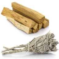 PALO SANTO KADIDLO + SÚPRAVA BUNDLE BIELEJ ŠALVI