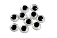 POHYBLIVÉ OČI SAMOLEPIACE 12mm 100 ks.