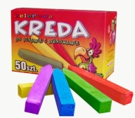 MAR BOR štvorcová farebná školská krieda 50 ks