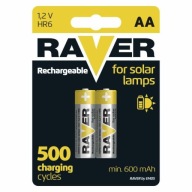 2x batéria solárnej lampy RAVER R6 AA 600mAh