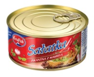 Pikantný ŠALÁT S MAKRELOU, konzerva EvraFish 300g