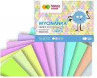 HAPPY FAREBNÝ VÝREZNÝ BLOK A4/10K Pastelový papier