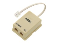 DVOJITÝ ADSL FILTER 2-portový RJ11 PRE MODEM TELEFÓNU