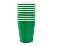 ZELENÉ narodeninové papierové poháre 220ml párty