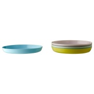 IKEA KALAS Plastové taniere PASTEL 6 ks.
