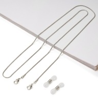 Strieborná retiazka na okuliare Snake 1 mm kov