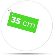 Kovová drôtená obruč Priemer 35 cm BIELA ​​1 ks