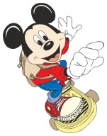 NÁLEPKA NA OKENNÝ ZRKADLOVÝ NÁBYTOK OKENNÁ MICKEY MOUSE