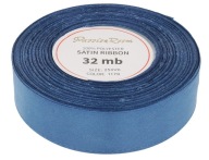 Ozdobná saténová saténová stuha 25mm 32mb denim