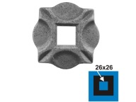 DEKORATÍVNY KRYT 100x100, 26x26, t6,5mm