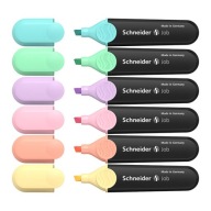 Zvýrazňovače SCHNEIDER JOB PASTEL (6 ks.)