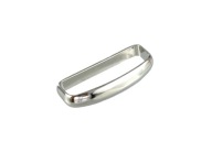 KOVOVÁ POUČKA NA OPASOK 4 CM STRIEBORNÁ ELEGANT