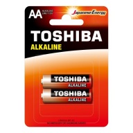 2x alkalické batérie TOSHIBA FINGERS LR6 AA