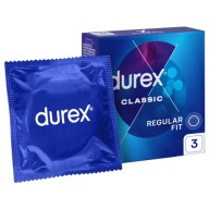 Kondómy DUREX Classic, 3 klasické kusy