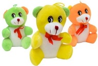 Farebný maskot medvedíka 3 farby - 18cm