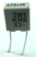 Fólia 0,47uF 470nF 20% 63V DC 20ks