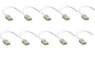 10x keramická objímka pre G9 halogénová LED s káblom Ecolight EC79639