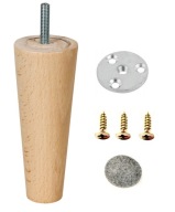 NOHY DREVENÉ NOHY SVETLÝ BUK VÝŠKA 12CM SET