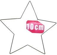 ČIERNA kovová hviezda - lapač snov/makramé 10cm