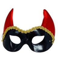 DEVIL MASK, kostým čerta, BENÁTKY karneval