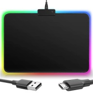 RGB SVETLENÁ HRANÁ PODLOŽKA PRE PODLOŽKU HERNÁ MYŠ 35x25