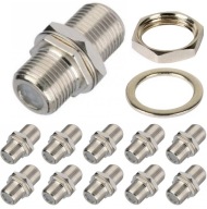 10x BARREL F Connector + Matic Connector F Plug SAT