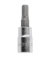 Zásuvka 1/4'' s hrotom IMBUS HEX 6mm HOGERT
