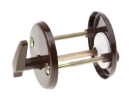 ŠTÍTOVÝ NÁPIS KĽÚČKA DVERÍ UZÁVIERKA WC, HNEDÁ