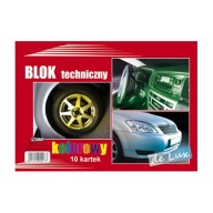ŠKOLSKÝ TECHNICKÝ BLOK A4 10 FAREBNÝ LIST
