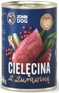 John Dog Berry Line Teľacie mäso s brusnicami 400g