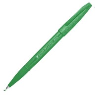 BRUSH Pentel Sign Pen SES15 GREEN popisovacie pero