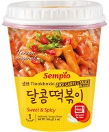 Tteokbokki sladké a pikantné ryžové knedle 160g Sempio