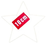 BIELA ​​kovová hviezda 10 cm - lapač snov