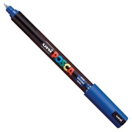 POSCA popisovač PC-1MR BLUE 0,7mm č. 33 138386 s akrylovou farbou na plagát