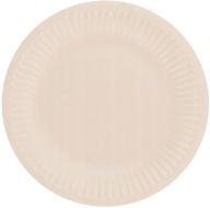 Svetloružové papierové taniere 18 cm 6 ks.