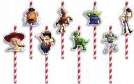 NARODENINOVÉ SLAMKY s POSTAVIČKAMI - TOY STORY VÍLA NARODENINOVÉ HRY - 8 ks.