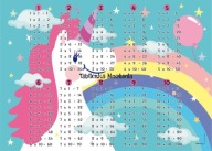 UNICORN STOLNÁ PODLOŽKA NÁSOBENIE B3 VEĽKÁ