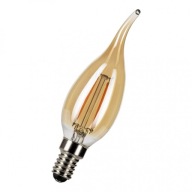 Dekoratívna LED žiarovka COG E14 4W plameňová