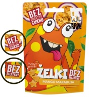 Mango Marakuja, BeRaw, bez cukru, bez želatíny, vegánske, 35 g. Purell