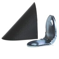 Nábytkový uholník Z-02 čierny (balenie 4 ks)