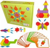 DREVENÉ BLOKY MONTESSORI PUZZLE 155 kusov