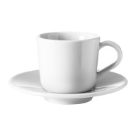 IKEA 365+ šálka/podšálka na espresso, biela