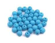 Navliekacie korálky 6mm 16g modré