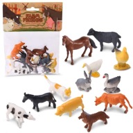 PET ZVIERATKÁ FARMA COUNTRY GUMOVÉ POSTAVY 12 KUSOV