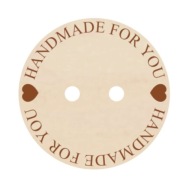 HAND MADE FOR YOU dekoračný gombík, dekor STREDNÝ