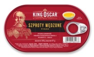 Údené šproty v oleji King Oscar 160g. Konzervy